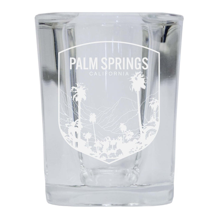 Palm Springs California Souvenir 2 Ounce Engraved Shot Glass Square Image 4