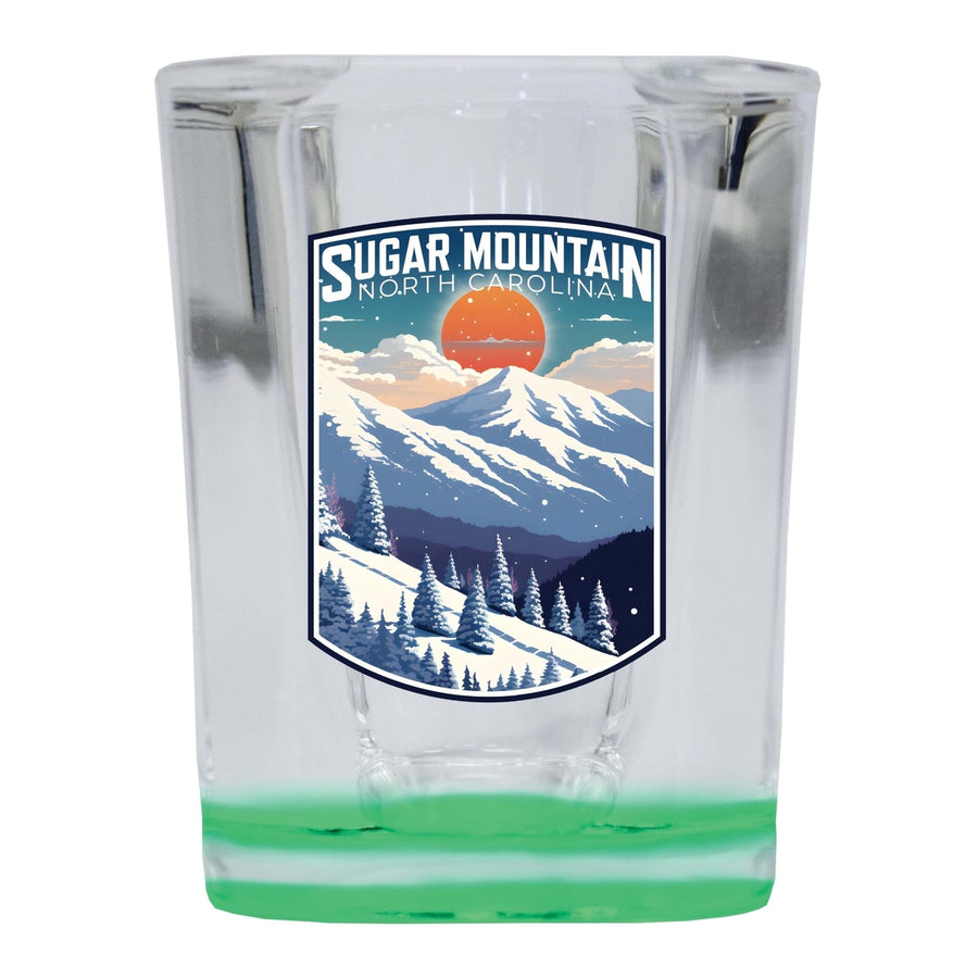 Sugar Mountain North Carolina Design A Souvenir 2 Ounce Shot Glass Square Image 1