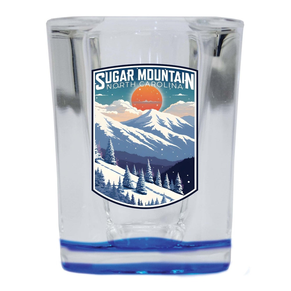 Sugar Mountain North Carolina Design A Souvenir 2 Ounce Shot Glass Square Image 2