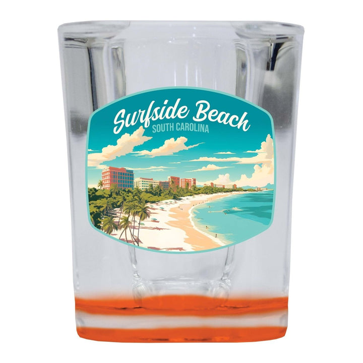 Surfside Beach South Carolina Design B Souvenir 2 Ounce Shot Glass Square Image 3