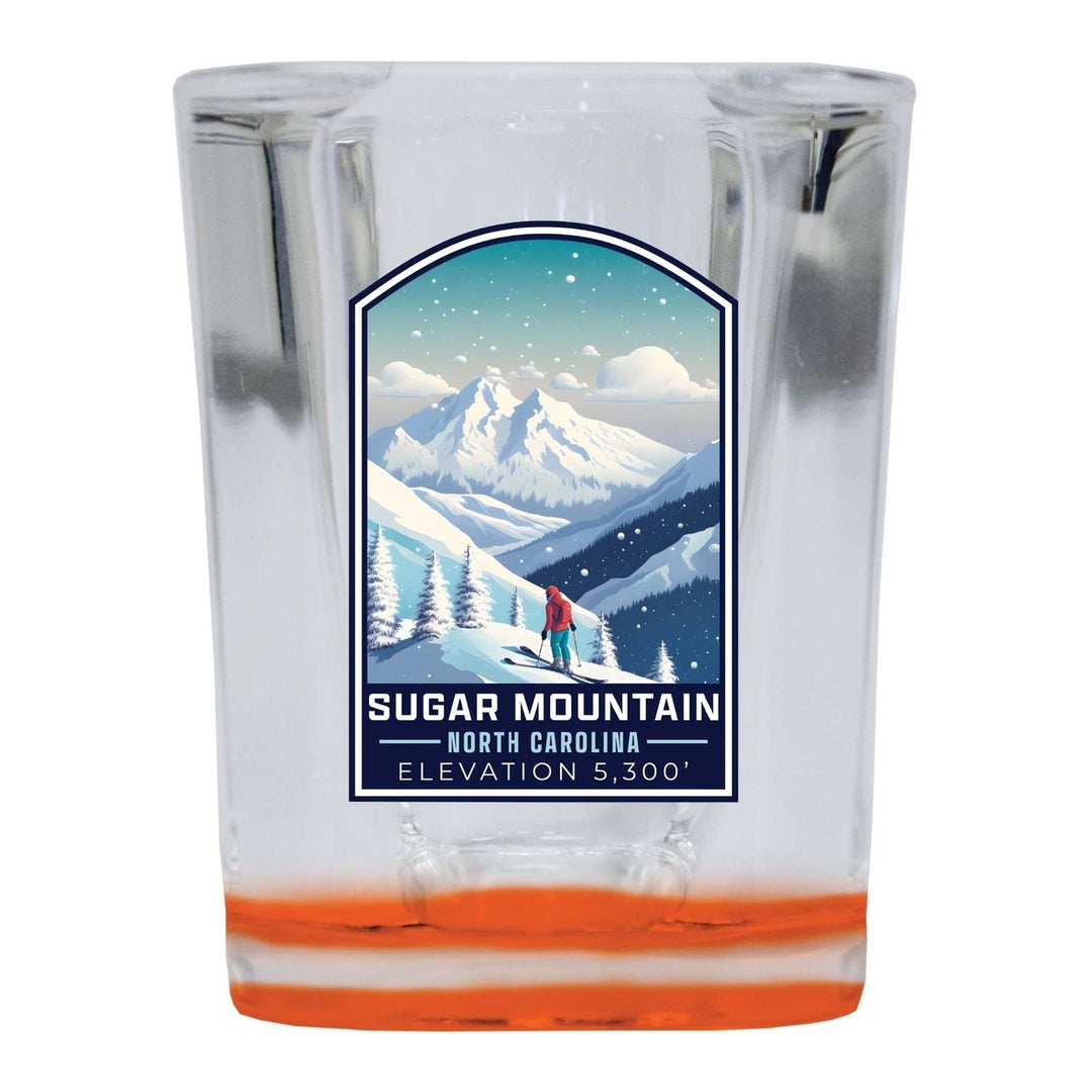 Sugar Mountain North Carolina Design B Souvenir 2 Ounce Shot Glass Square Image 3