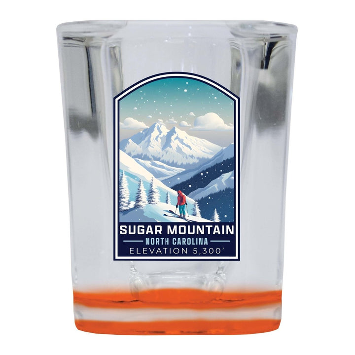 Sugar Mountain North Carolina Design B Souvenir 2 Ounce Shot Glass Square Image 1