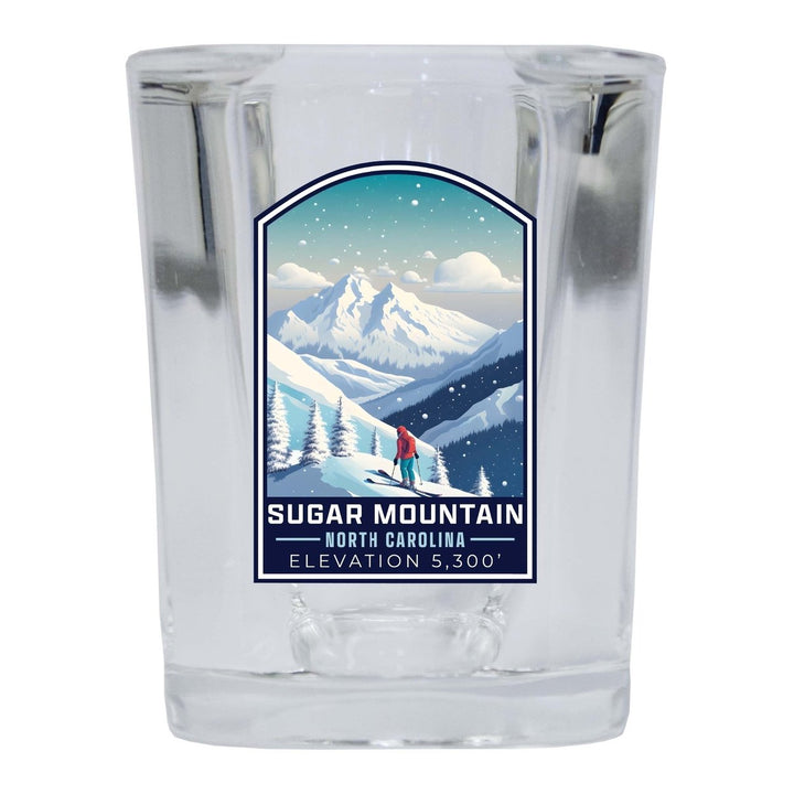 Sugar Mountain North Carolina Design B Souvenir 2 Ounce Shot Glass Square Image 1