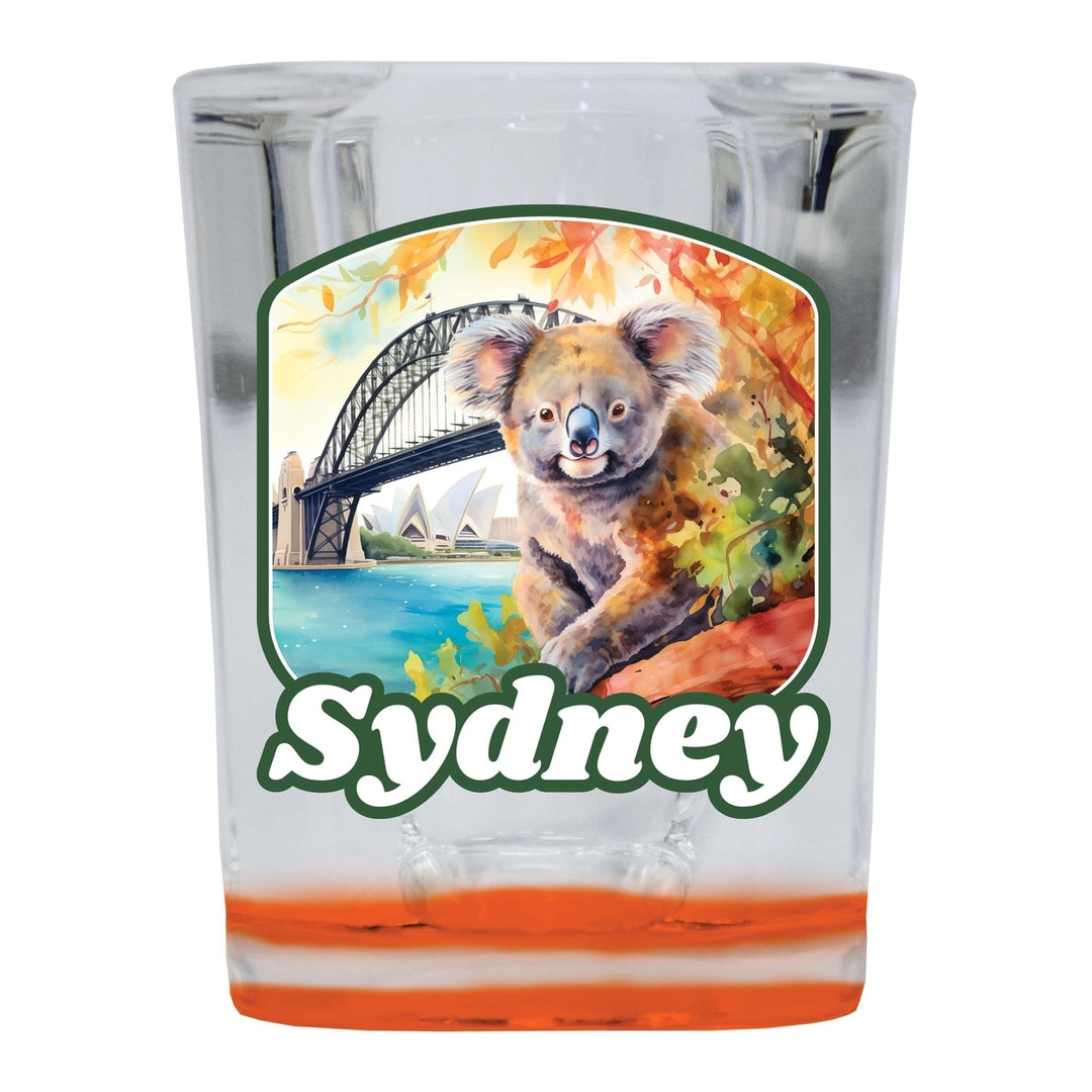 Sydney Australia Design C Souvenir 2 Ounce Shot Glass Square Image 1