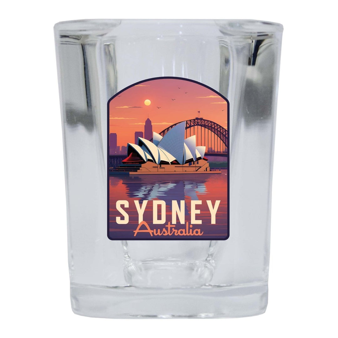 Sydney Australia Design B Souvenir 2 Ounce Shot Glass Square Image 2