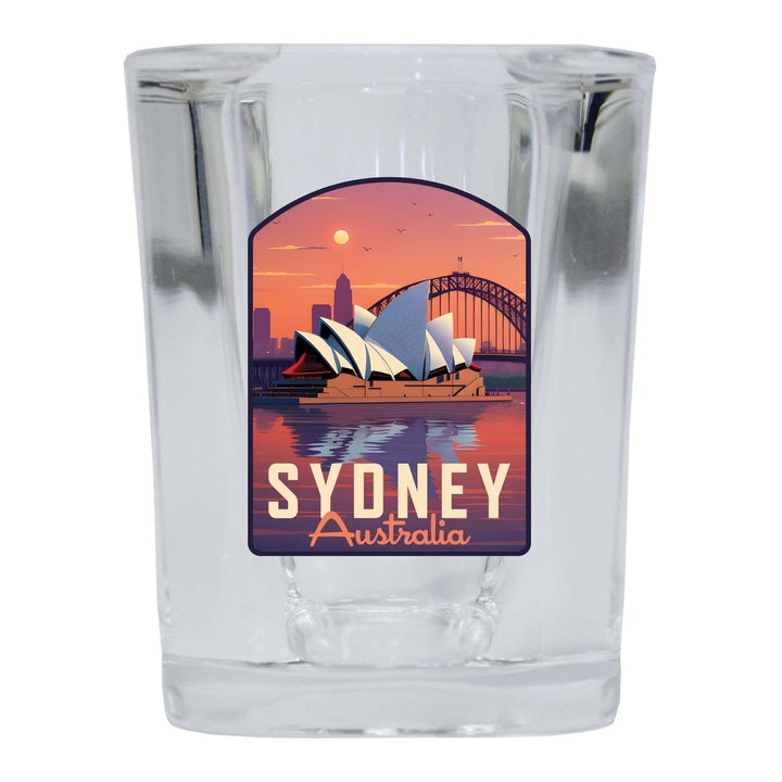 Sydney Australia Design B Souvenir 2 Ounce Shot Glass Square Image 1