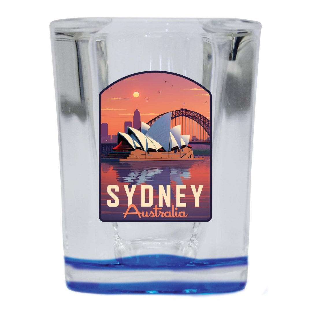 Sydney Australia Design B Souvenir 2 Ounce Shot Glass Square Image 1