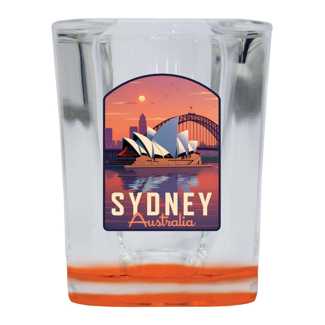 Sydney Australia Design B Souvenir 2 Ounce Shot Glass Square Image 4