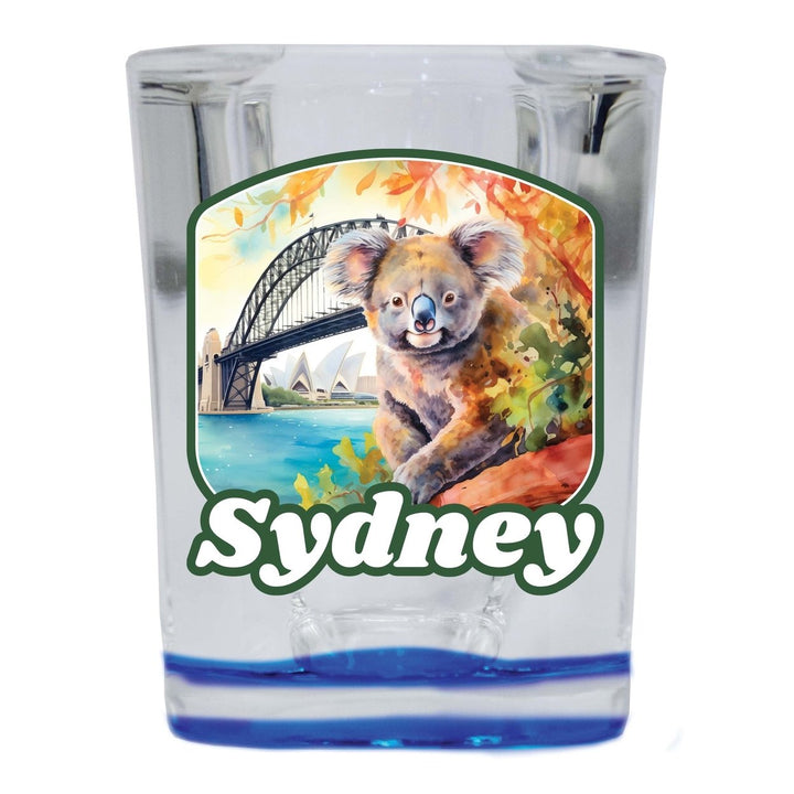 Sydney Australia Design C Souvenir 2 Ounce Shot Glass Square Image 3