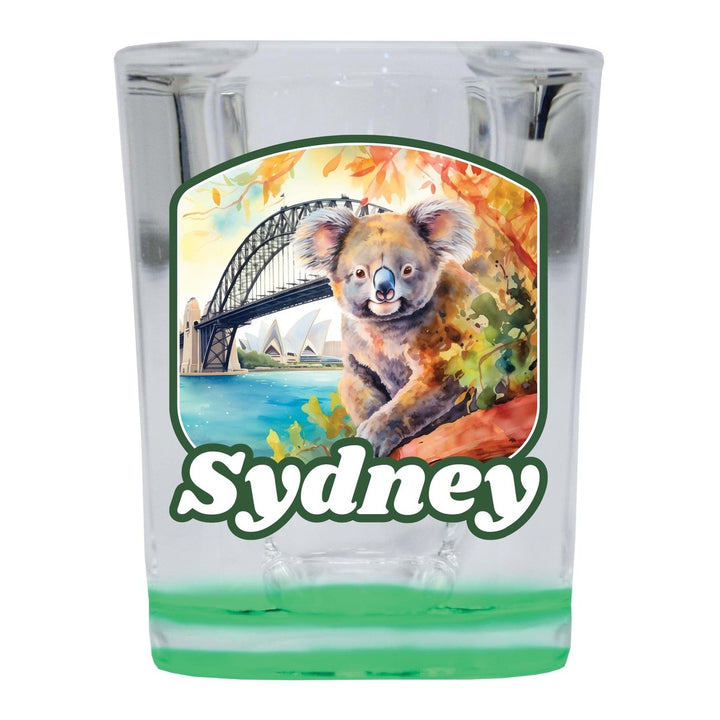 Sydney Australia Design C Souvenir 2 Ounce Shot Glass Square Image 4