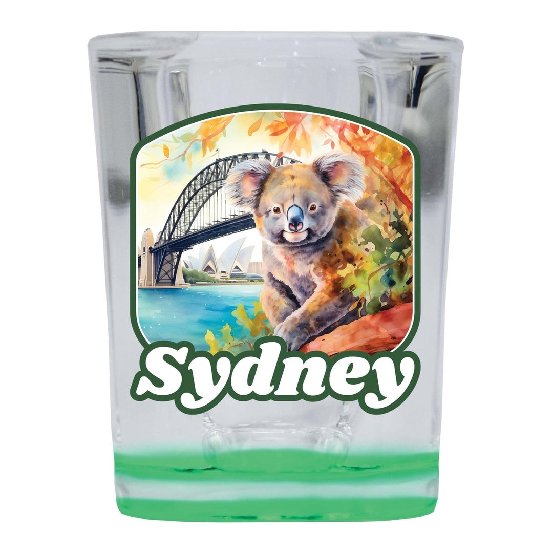 Sydney Australia Design C Souvenir 2 Ounce Shot Glass Square Image 1