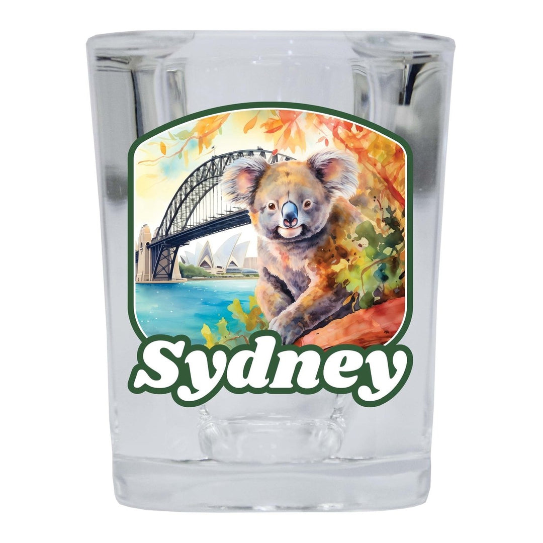 Sydney Australia Design C Souvenir 2 Ounce Shot Glass Square Image 4