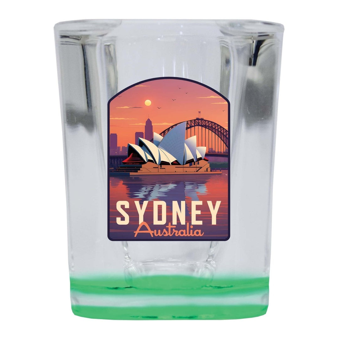 Sydney Australia Design B Souvenir 2 Ounce Shot Glass Square Image 1