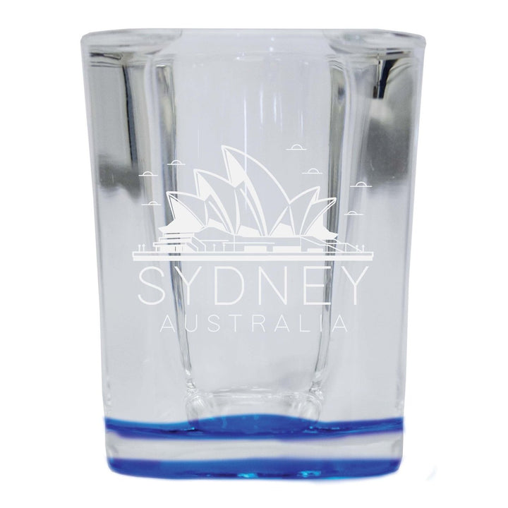 Sydney Australia Souvenir 2 Ounce Engraved Shot Glass Square Image 4