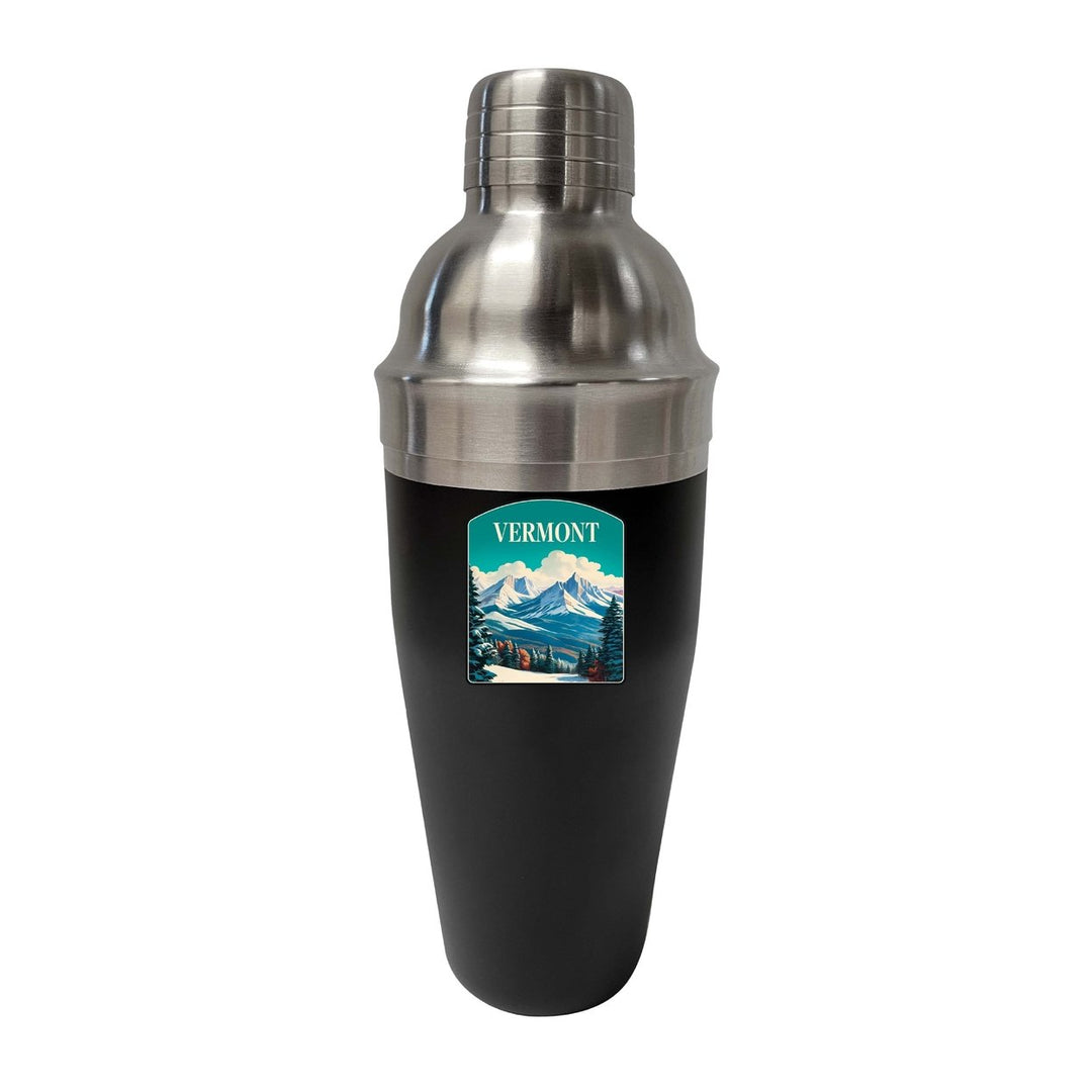 Vermont Design A Souvenir 24 oz Stainless Steel Cocktail Shaker Black Image 1