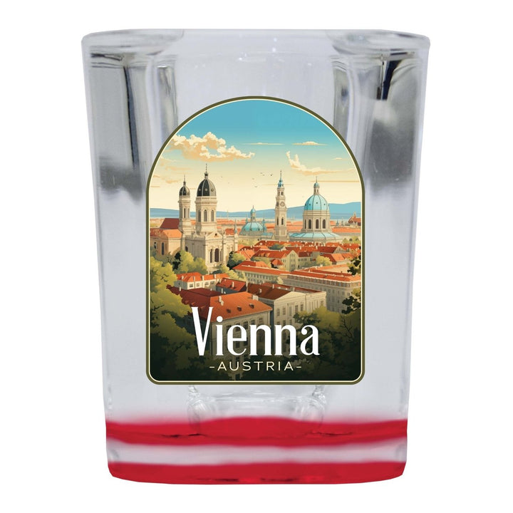 Vienna Austria Design A Souvenir 2 Ounce Shot Glass Square Image 2