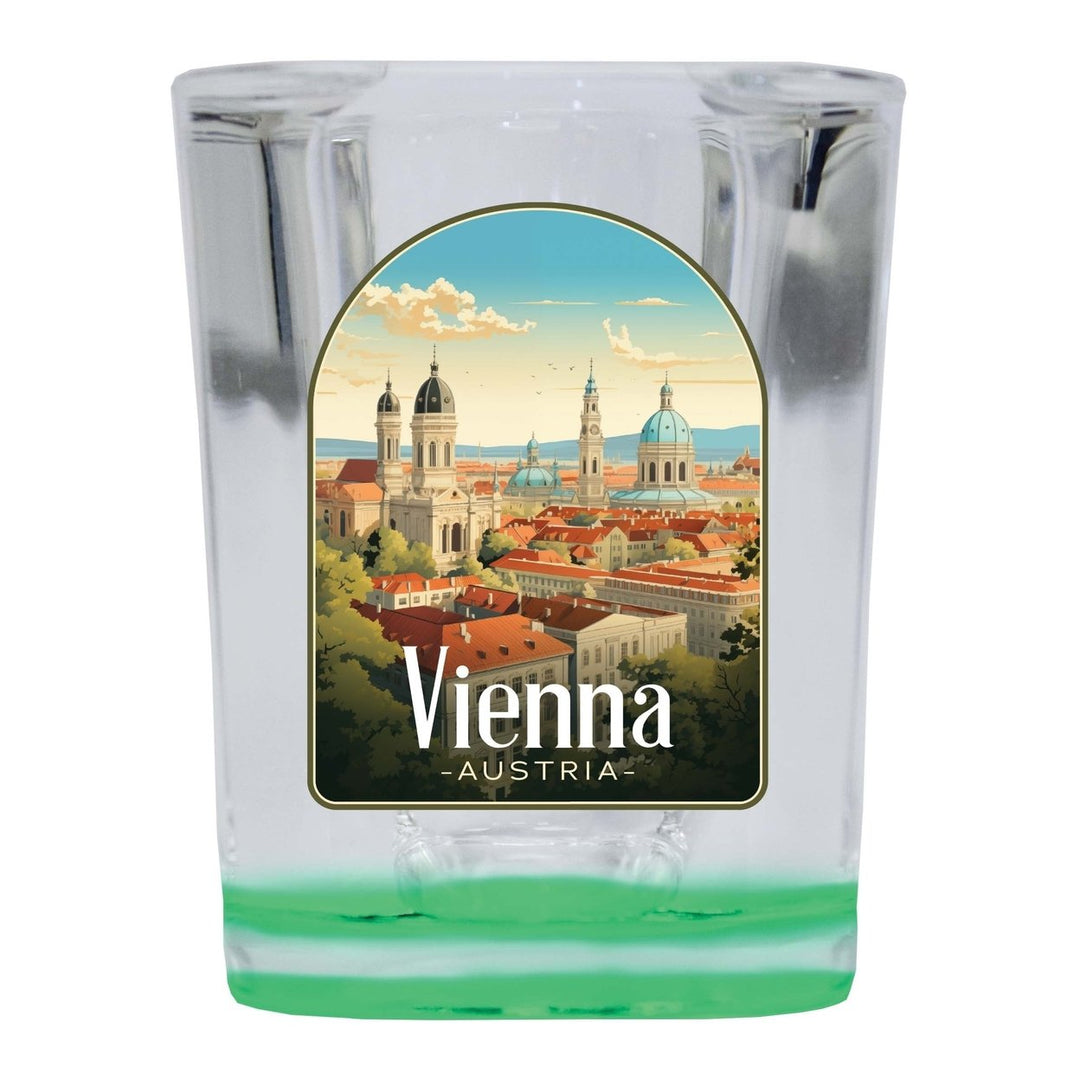 Vienna Austria Design A Souvenir 2 Ounce Shot Glass Square Image 4