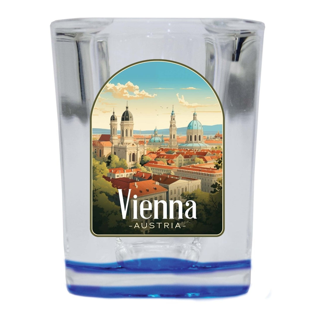 Vienna Austria Design A Souvenir 2 Ounce Shot Glass Square Image 4