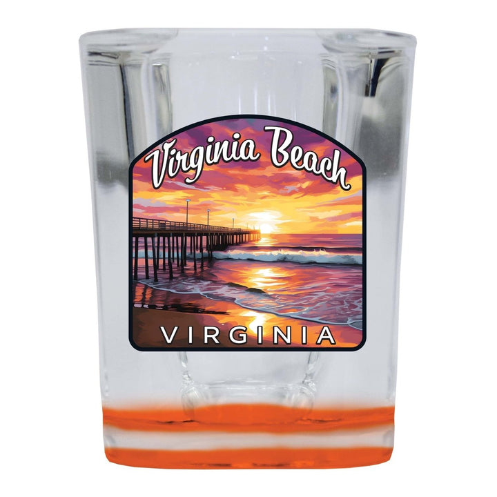 Virginia Beach Viginia Design A Souvenir 2 Ounce Shot Glass Square Image 2