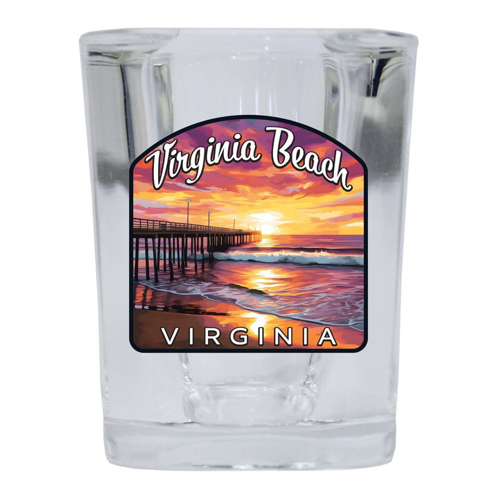 Virginia Beach Viginia Design A Souvenir 2 Ounce Shot Glass Square Image 4