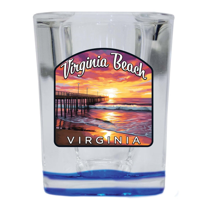 Virginia Beach Viginia Design A Souvenir 2 Ounce Shot Glass Square Image 4