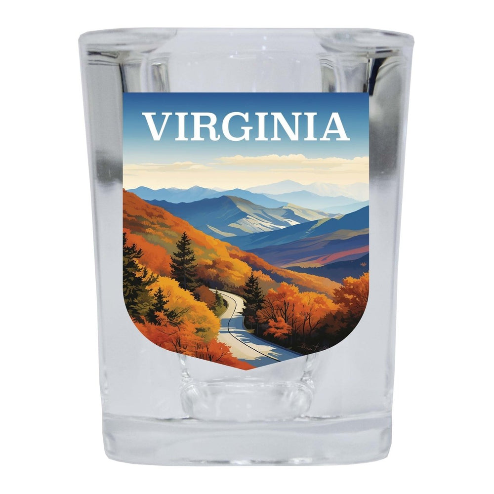 Virginia Design A Souvenir 2 Ounce Shot Glass Square Image 2