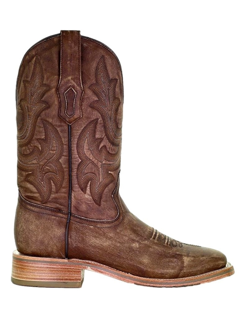 Corral Western Boots Mens Embroidery Wide Square Toe Brown A4105 Image 3