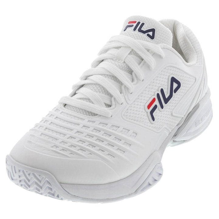 FILA Axilus 2 Energi White Navy Athletic Shoes Model 1TM00615-147 Size Available Image 1