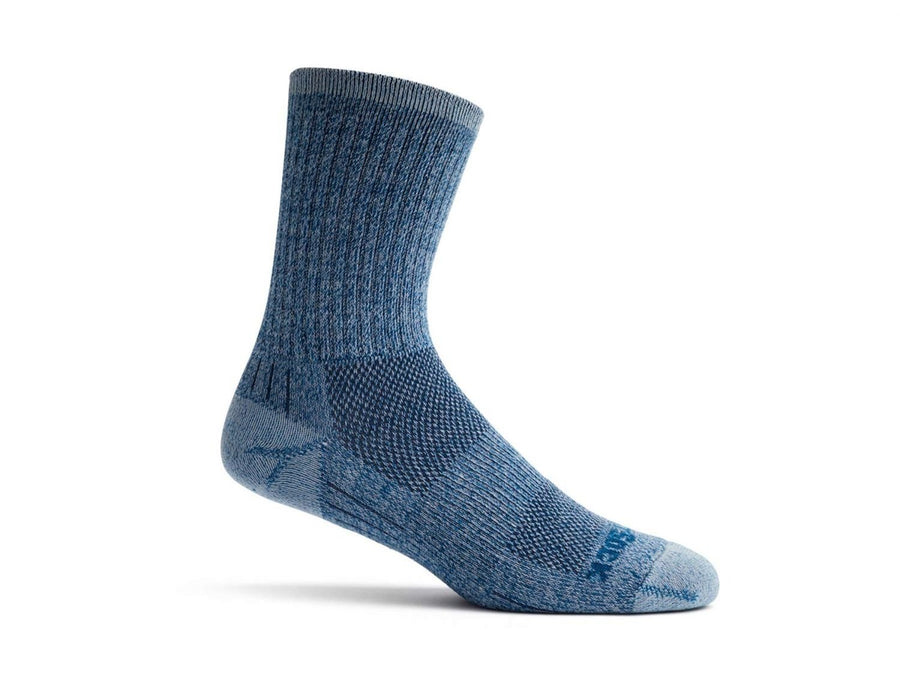 Wrightsock Escape CrewUnisexDouble LayerBlister Free Socks BLUE TWIST Image 1