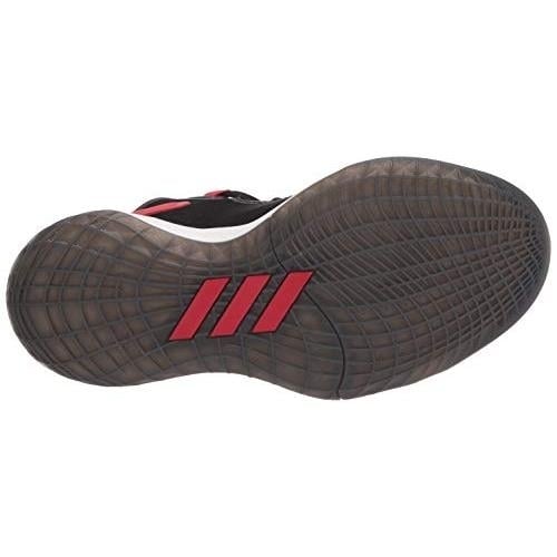 adidas Unisex-Child Harden Stepback 2 Basketball Shoe CORE BLACK/GOLD MET./SCARLET Image 4