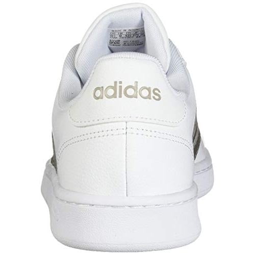 adidas Womens Grand Court Tennis Sneaker 0 WHT/PLAMET/WHT Image 3