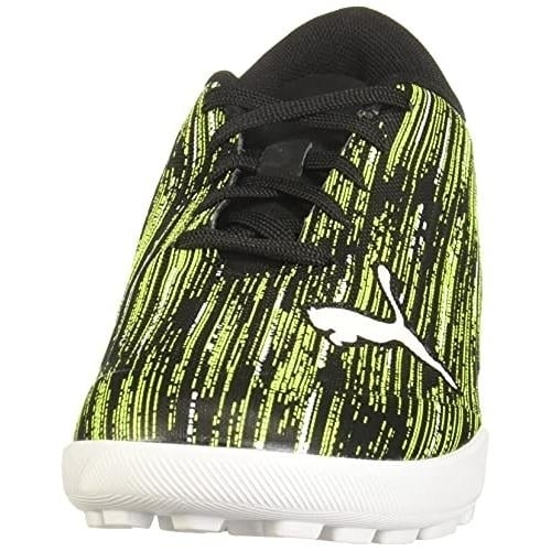 PUMA Mens Ultra 4.2 TT Soccer Shoes Black White Yellow Alert Size [Your Size] Image 2