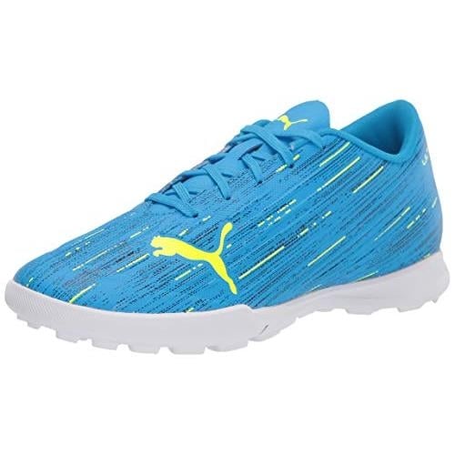 PUMA Ultra 4.2 TT Soccer Shoe Mens NRGY Blue Yellow Alert Size 10 Flexible Turf Image 1