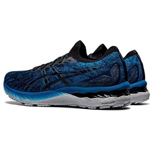 ASICS Mens Gel-Nimbus 23 Knit Running Shoes Reborn Blue/Black - 1011B008-400 Medium REBORN BLUE/BLACK Image 3