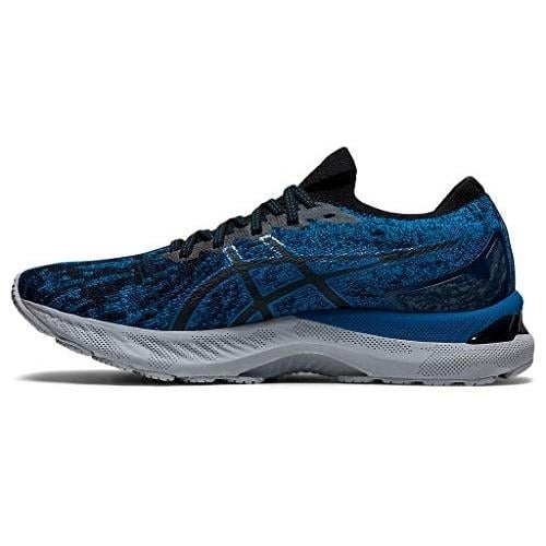 ASICS Mens Gel-Nimbus 23 Knit Running Shoes Reborn Blue/Black - 1011B008-400 Medium REBORN BLUE/BLACK Image 4