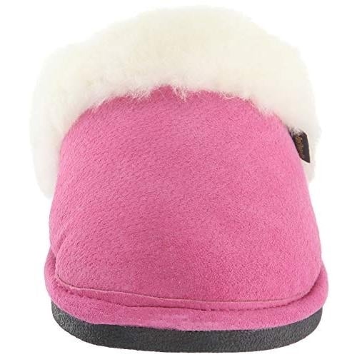 Old Friend Womens Scuff Slipper Hot Pink/White Shearling - 441169-HPNK HOT PINK Image 2