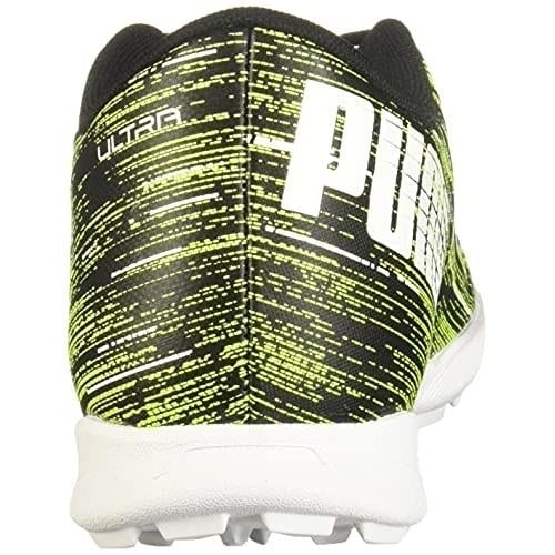 PUMA Mens Ultra 4.2 TT Soccer Shoes Black White Yellow Alert Size [Your Size] Image 3