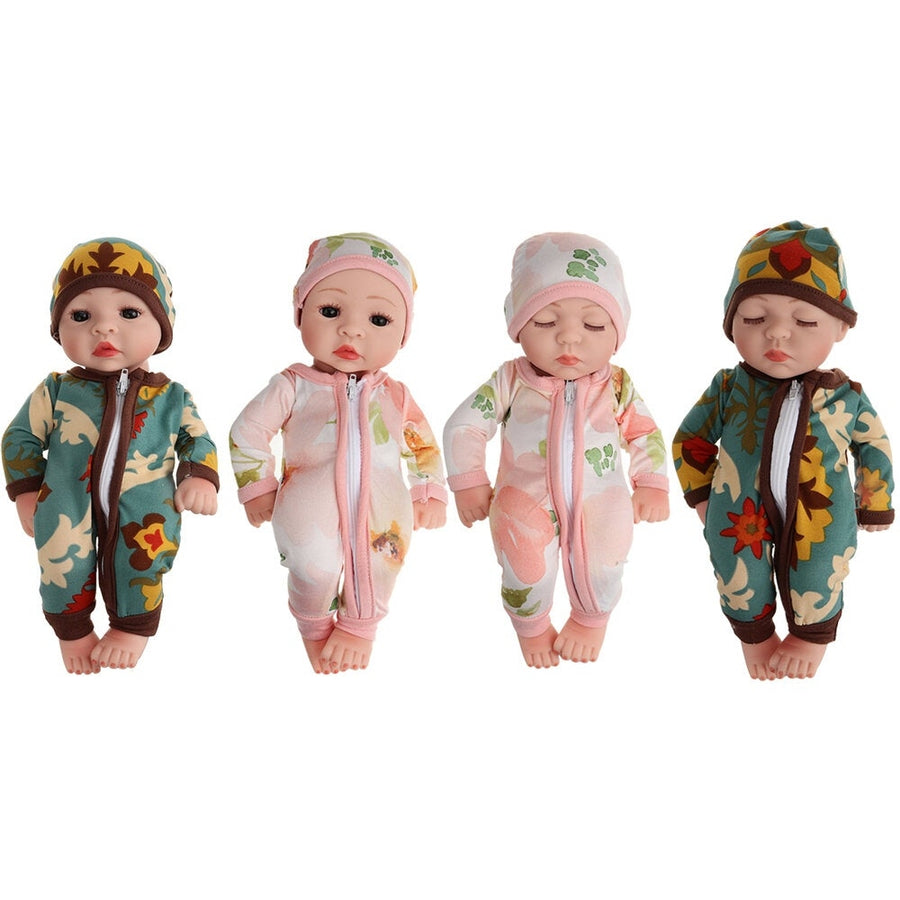 10 Inch 25CM Silicone Vinyl Soft Flexible Lifelike Reborn Baby Doll with Clothes Toy for Kids Collection Gift Image 1