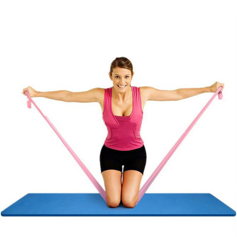 1.5m 2m TPE Yoga Resistance Bands Stretching Bands Highly Elastic Flat Fitness Bands Image 2