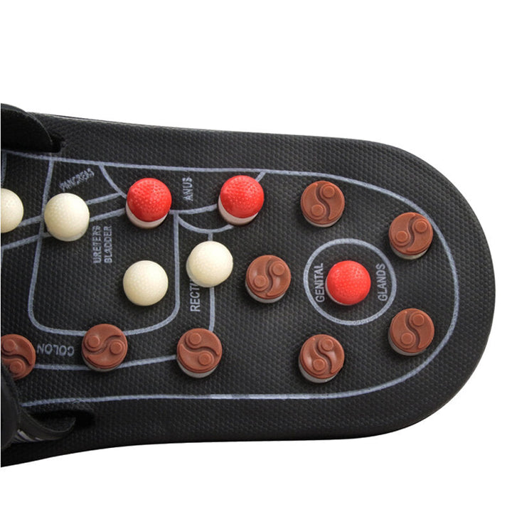 1 Pair Feet Massage Slippers Foot Reflexology Acupuncture Therapy Massager Walk Stone Shoes Acupuncture Cobblestone Image 4