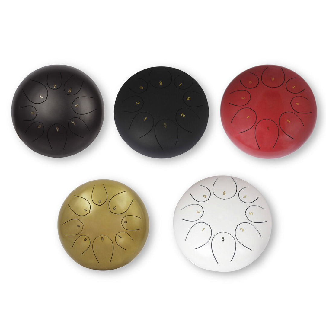 10" Mini Steel Tongue Drum 8 Notes Handpan Drum Tankdrum Musical Instrument Image 9