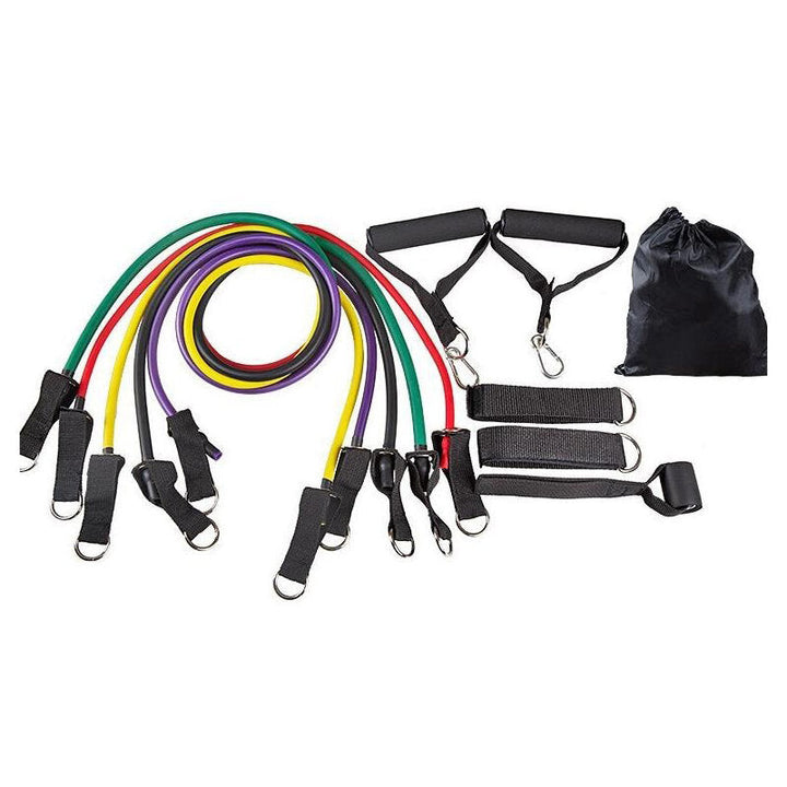 10-16Pcs/Set Resistance Bands Yoga Rubber Tubes Home Fitness Pull Rope Gym Exercise Tool Image 1