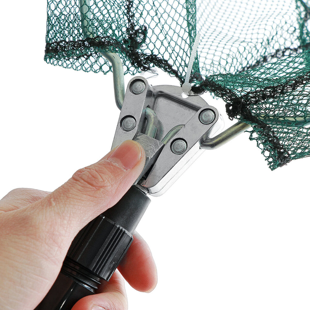 150/190cm Aluminum Alloy Retractable Fishing Net Fishing Tools Telescoping Foldable Landing Net Pole Folding Landing Net Image 2