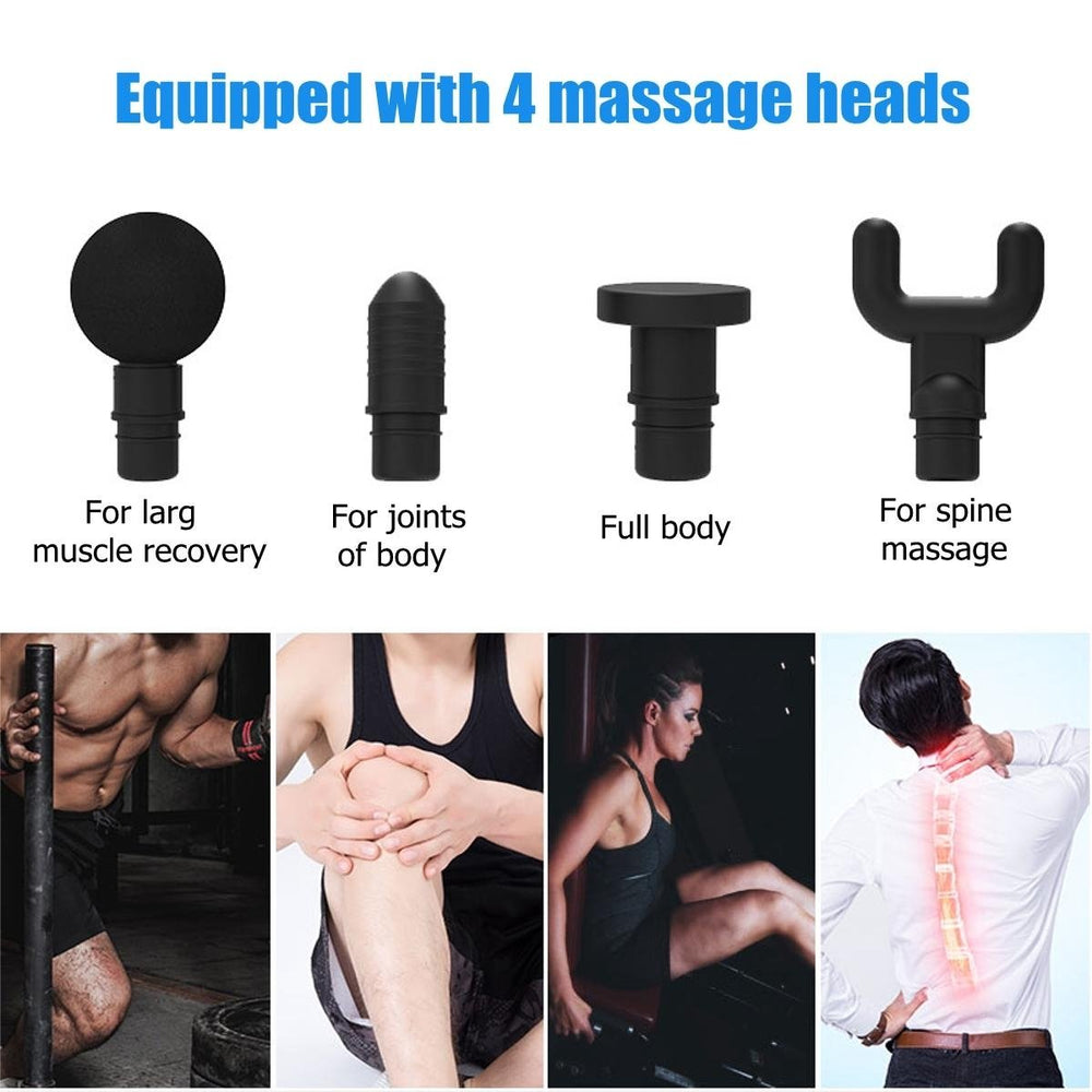 16.8V 2000mAh Touch Screen 20 Speed Fascia Muscle Relaxation Massager Display Gym High Frequency Vibration Percussion Image 2