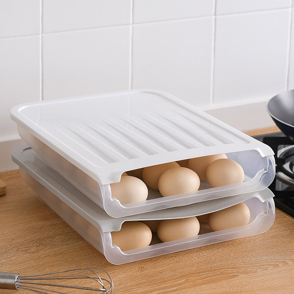 18 Grid Kitchen Egg Storage Eggs Holder Stackable Freezer Dust-proof And Portable Egg Storage Container Image 2