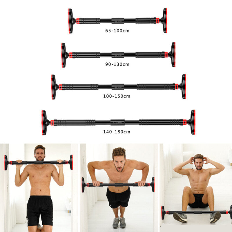 1PC Adjustable Door Horizontal Bars Pull Up Arm Sit-ups home Fitness Sport Training Bar Exercise Tools Image 1