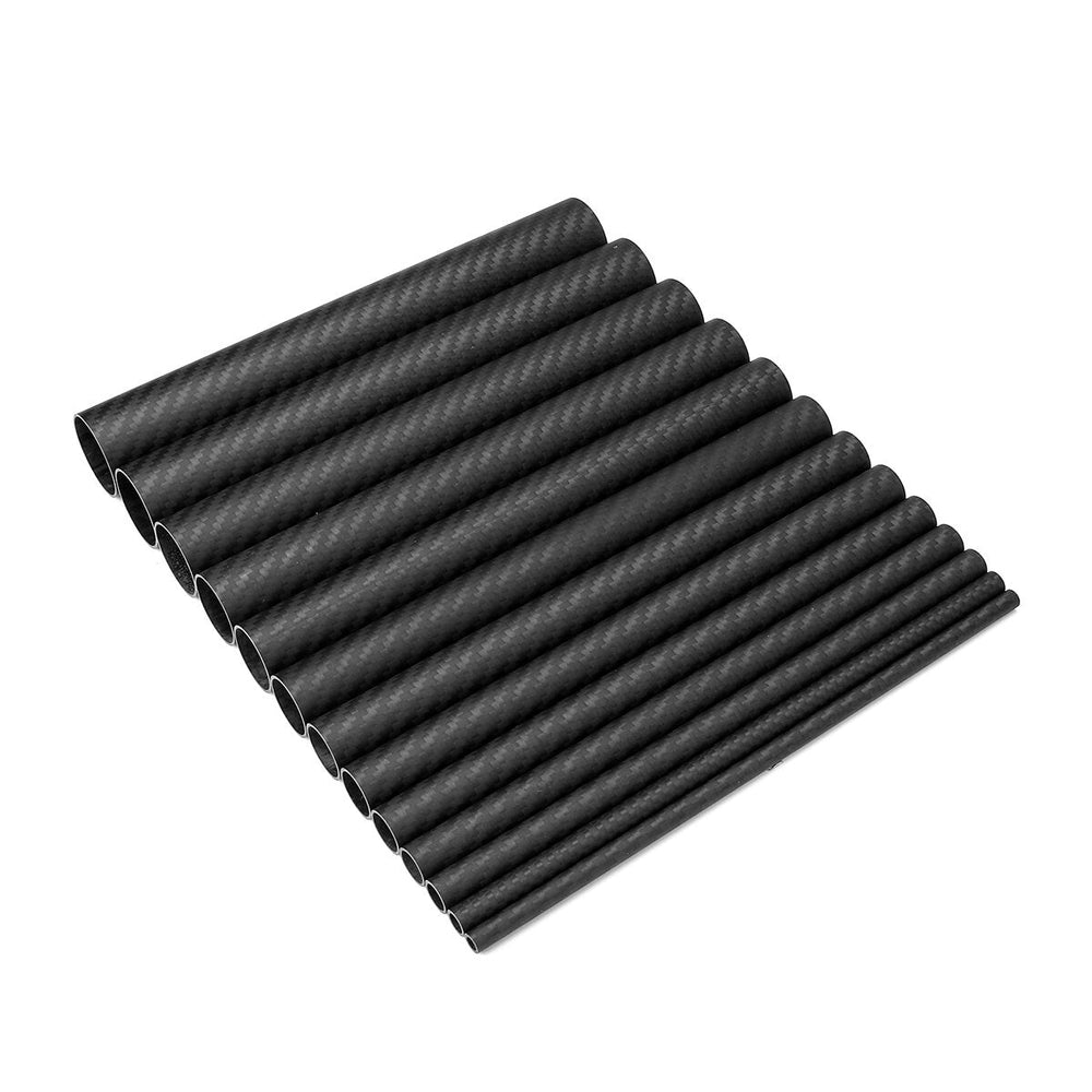200mm 3K Carbon Fiber Tube Pipe Matte Twill Weave Airplane Model Accessories Image 2