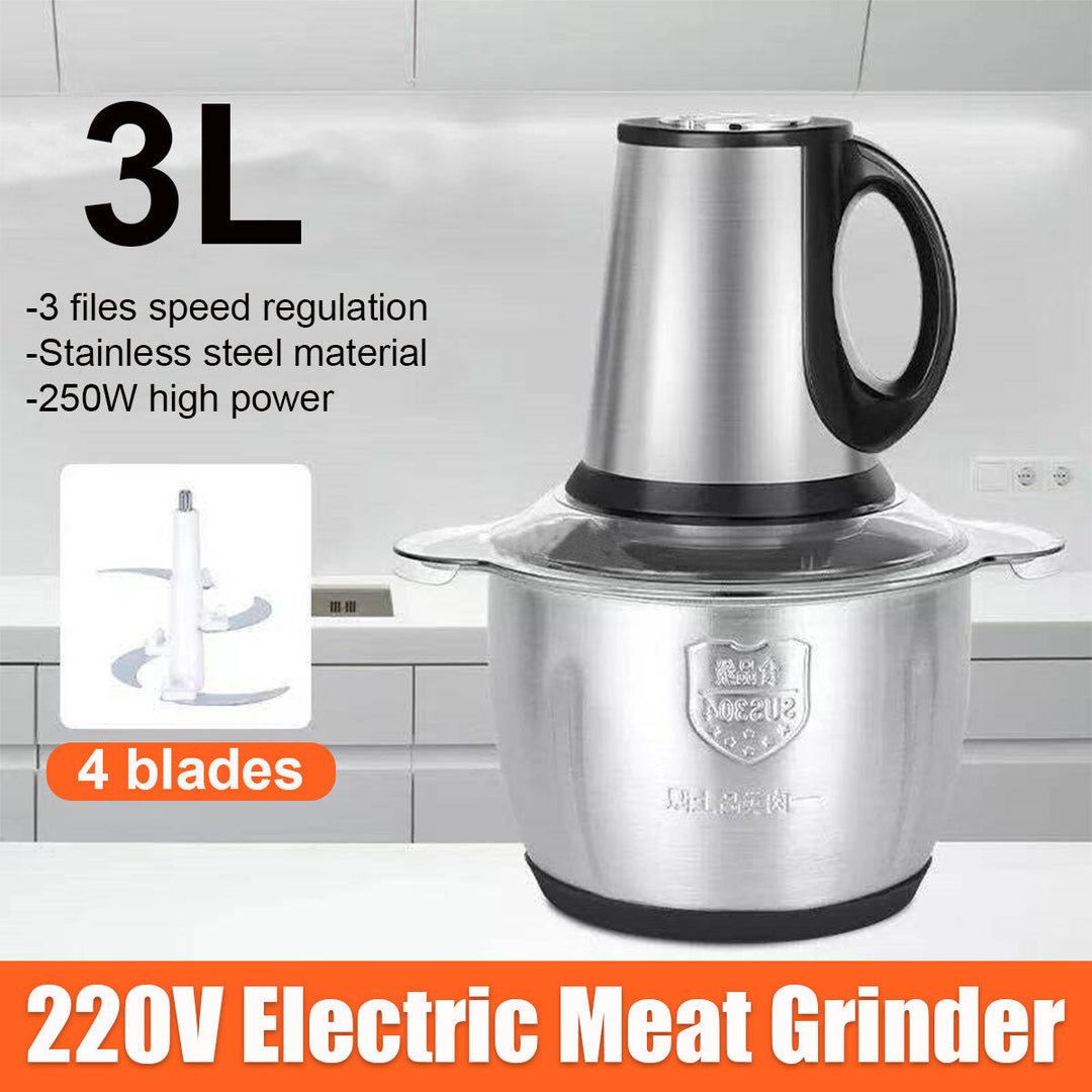 220V Household Electric Meat Grinder 2/3L Liters Large Capacity Image 4