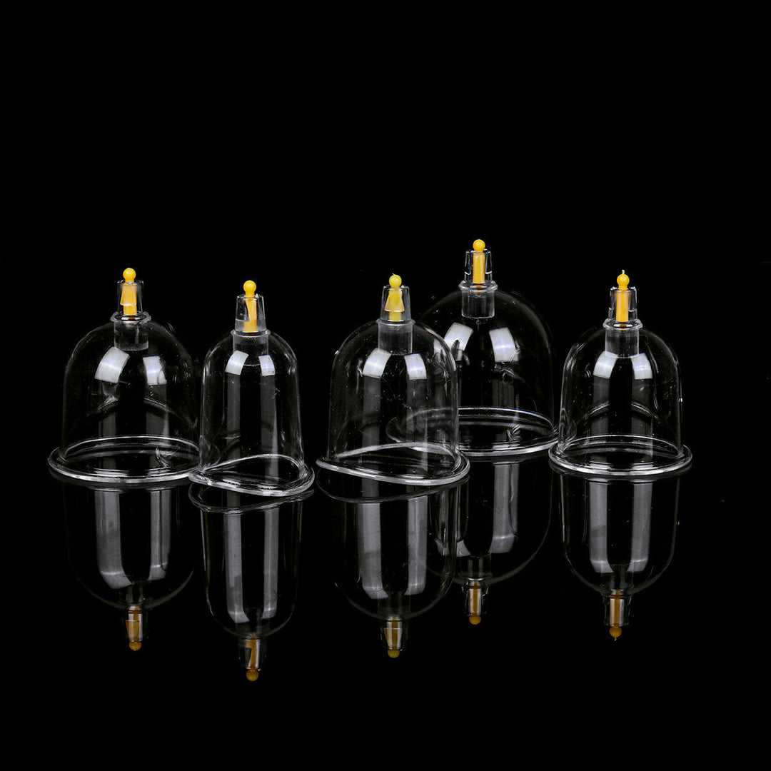 24 Cup Vacuum Cupping Set Massage Acupuncture Kit Suction Massager Pain Relief Device Image 4