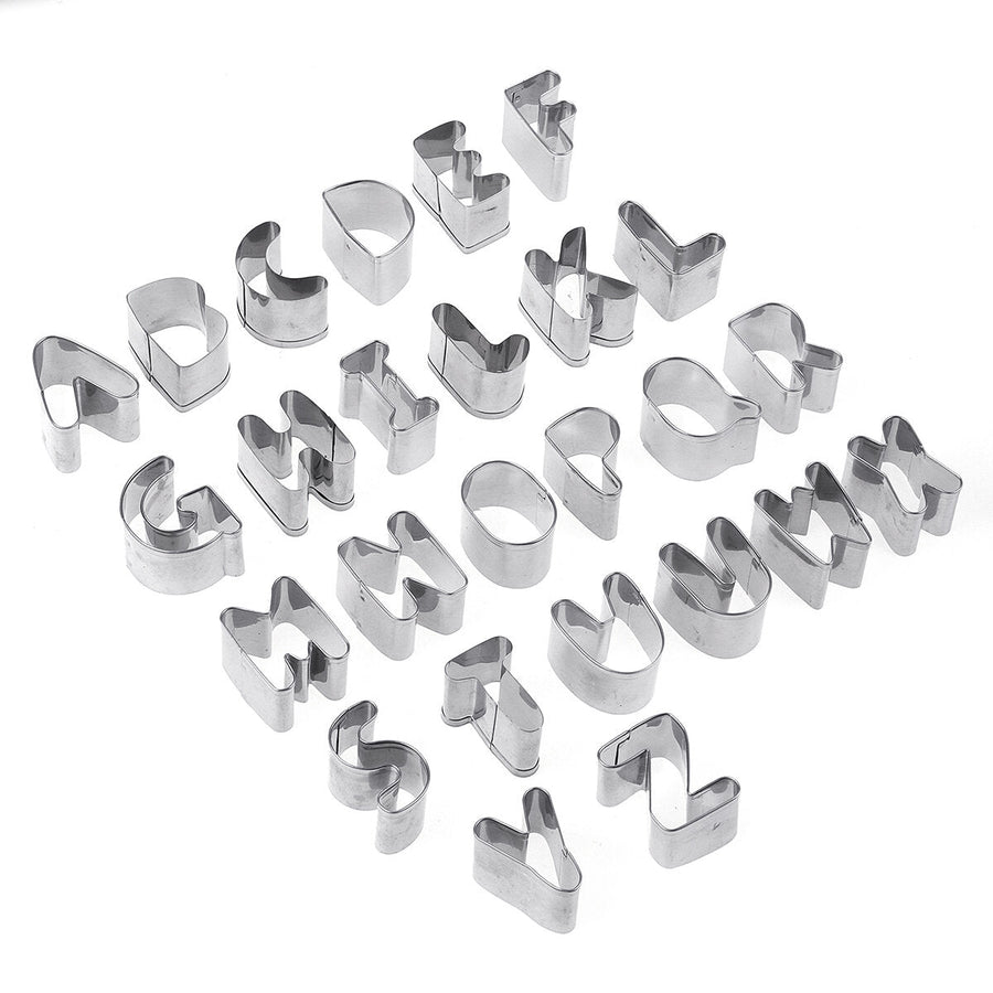 26Pcs DIY Alphabet Letters Cookie Biscuit Cutters Set Cake Mould Decorating Image 1